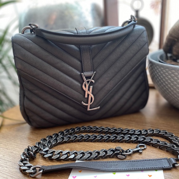 Saint Laurent Handbags - 🌷sold on IG🌷Saint Laurent Gray Medium College